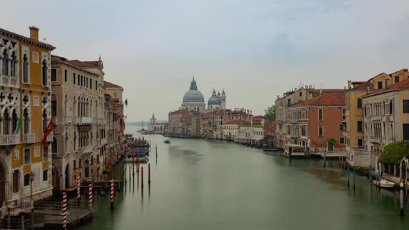 Time Lapse of the Grand Canal in Venice Italy