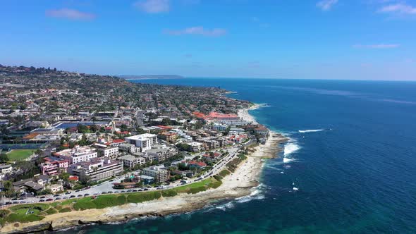 Nice drone shot in La Jolla California