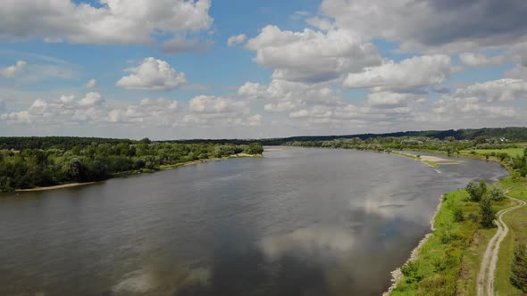 Sunny day on the River Vistula