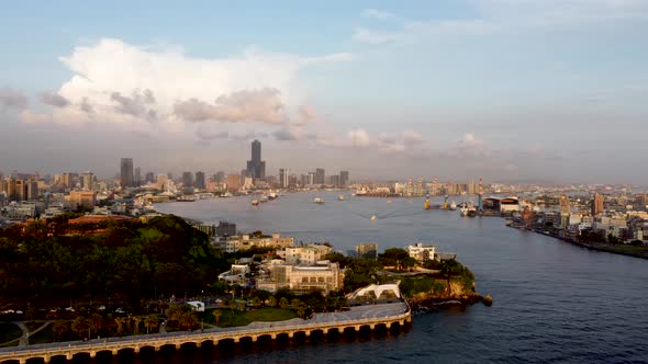 The Aerial view of Kaohsiung