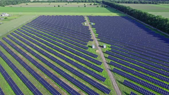 Green Grass Farmland Aerial