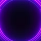 Blue and purple neon circles abstract futuristic hi-tech motion background. - VideoHive Item for Sale