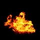 The flames burn and float like a real fire to be gradually extinguished Isolated by Alpha channel - VideoHive Item for Sale
