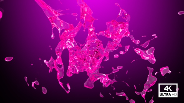 Pink Water Splash