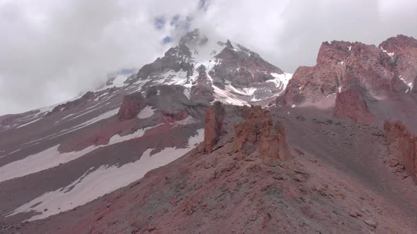 Mount Kazbek Is a Dormant Stratovolcano of Caucasus