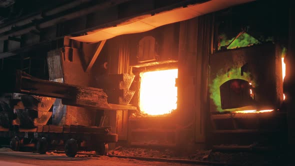 Smelting Chambers with Copper Getting Loaded Into Them