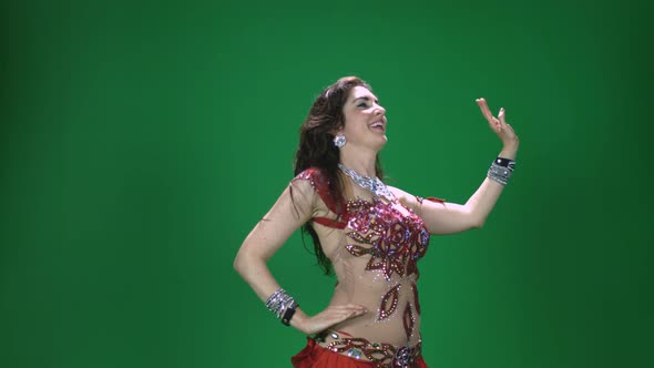 Belly Dancer Part D With Green Screen