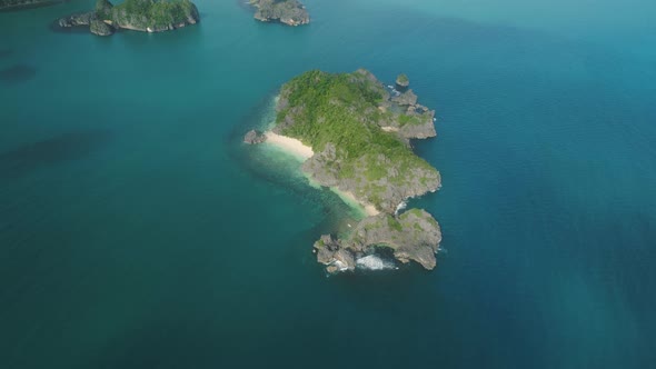 Seascape of Caramoan Islands Camarines Sur Philippines