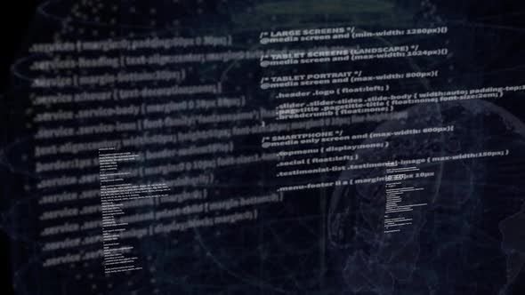 Programming Network Code on Black Screen Background
