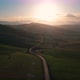 Beautiful sunrise over mountain terrain - VideoHive Item for Sale