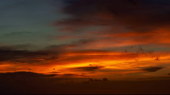 Time Lapse sky and Clouds flowing Amazing colorful clouds over sea Timelapse video