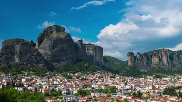 Landscape of Meteora in Greece