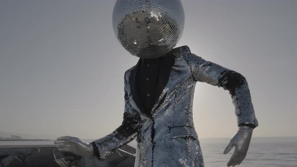 Mr Disco Ball Dancing By the Ocean