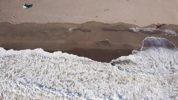 aerial sea ​​and beach