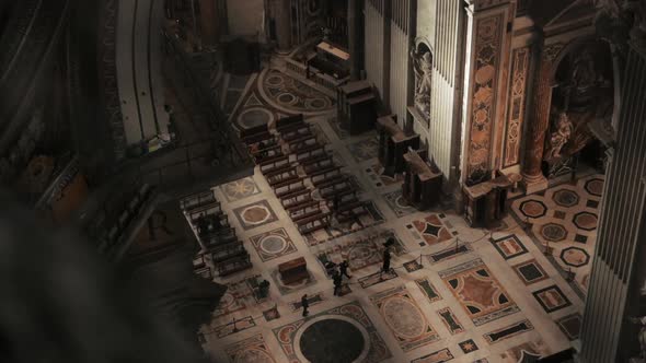 High Angle View In St. Peter'S Basilica