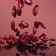 Flying Red Beans on a Brown Background - VideoHive Item for Sale