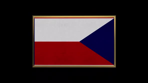 Czech Republic 3D Flag
