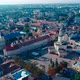 Aerial View Over The Church In Ivano-Frankivsk City - VideoHive Item for Sale