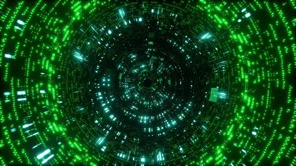 Abstract Matrix Binary Particles Tunnel 4K 01 alt