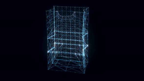 Paper Bag Hologram Rotating 4k alt