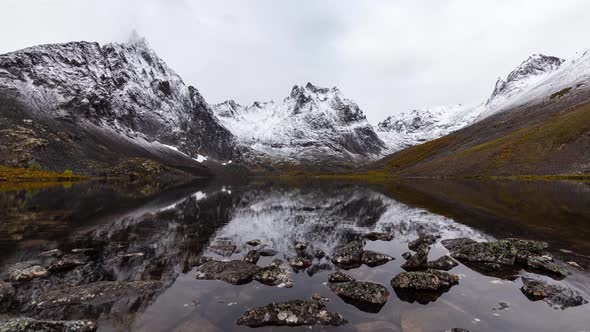 Grizzly Lake in Tombstone Territorial Park Yukon Canada