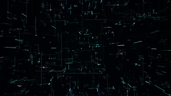 Flying through digital data.