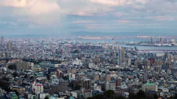 Kobe Cityscape Constructions Overview Timelapse