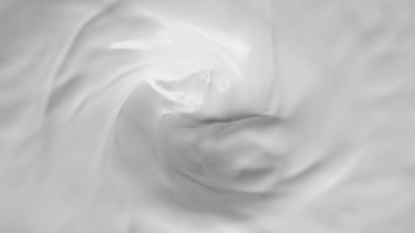 Super Slow Motion Shot of Fresh Cream Vortex at 1000 Fps.