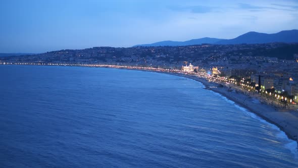 Picturesque View of Nice, France in the Evening