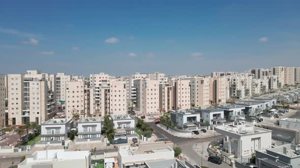 new neighborhood buildings at new south district city at israel state