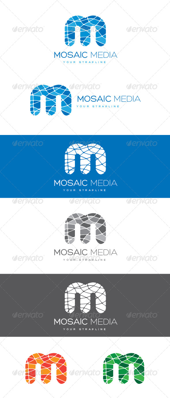 Mosaic Media Letter M Logo