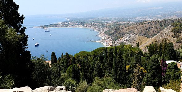 View Of The Sea From Mountains