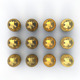 12 Gold Materials - 3DOcean Item for Sale