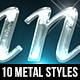10 Metallic And Chrome Text Effects - GraphicRiver Item for Sale