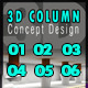 3D Column Concept Design 124 - 3DOcean Item for Sale