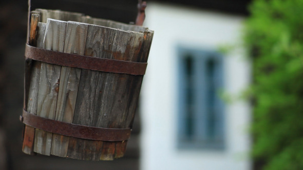 Traditional Fountain In The Courtyard House