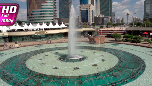 Fountain on the Main Boulevard Astana