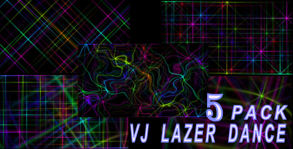 VJ Abstract Laser Dancing 5 Pack
