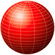 Red Sphere With Meridians - GraphicRiver Item for Sale