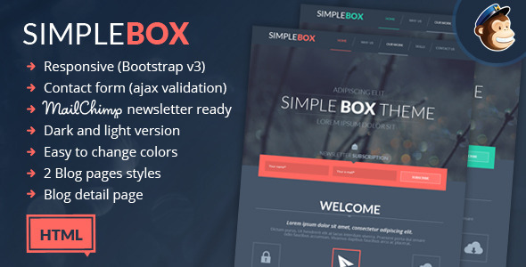 Simple Box - One Page Multi-Purpose HTML Theme