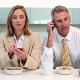 Couple Having Breakfast And Using Phones - VideoHive Item for Sale