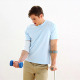 Injured Man Lifting Dumbbell - VideoHive Item for Sale