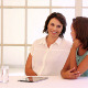 Happy Young Businesswomen Chatting Together - VideoHive Item for Sale