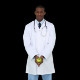 Happy Young Doctor Showing Camera An Apple 1 - VideoHive Item for Sale