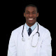 Happy Young Doctor Showing Camera An Apple 2 - VideoHive Item for Sale