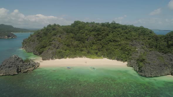 Seascape of Caramoan Islands, Camarines Sur, Philippines