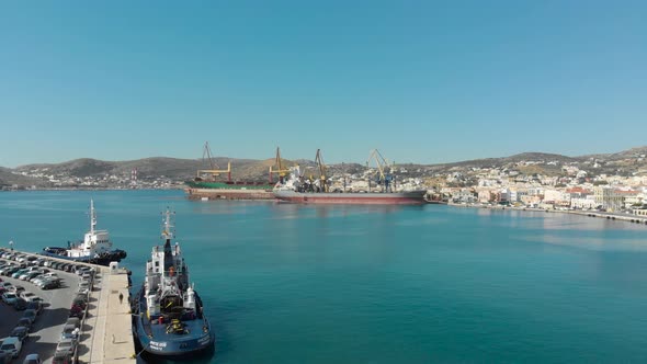 Aerial View of Syros