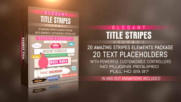 Elegant Title Stripes Vol-01