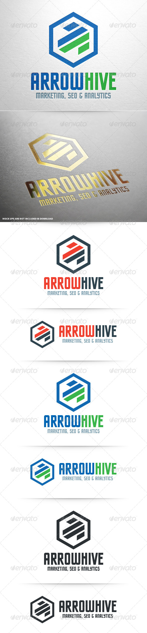 Arrow Hive Logo Template