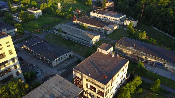 Old Abandoned Factory Buildings